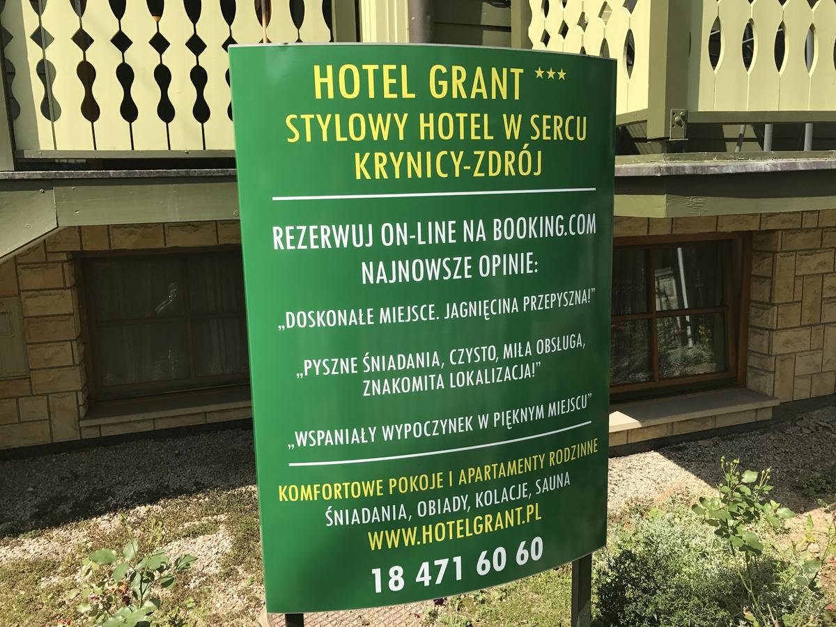 Hotel Grant Krynica-Zdrój Kültér fotó